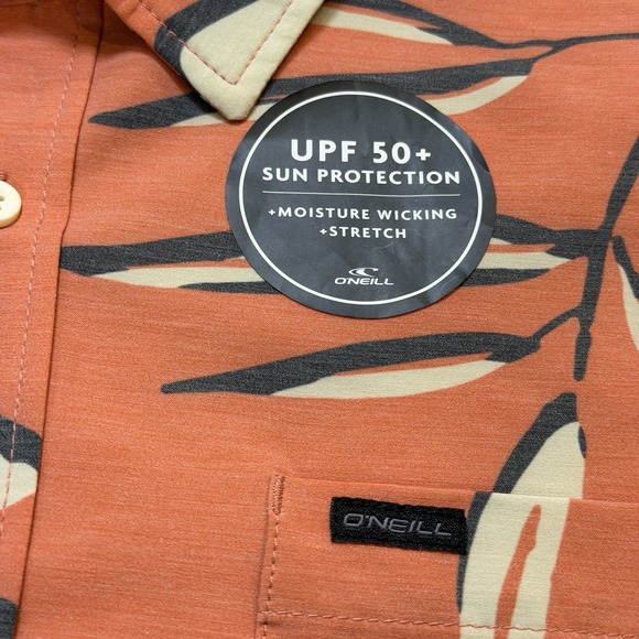 O'Neill Trvlr series 2XL UPF 50+ Short Sleeve Shirt Moisture Wicking Stretch NWT - Picture 5 of 15
